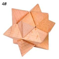 Wooden 3D star